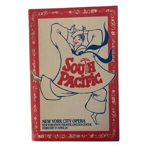 Vintage 1987 South Pacific New York City Opera Playbill Lincoln Center Program